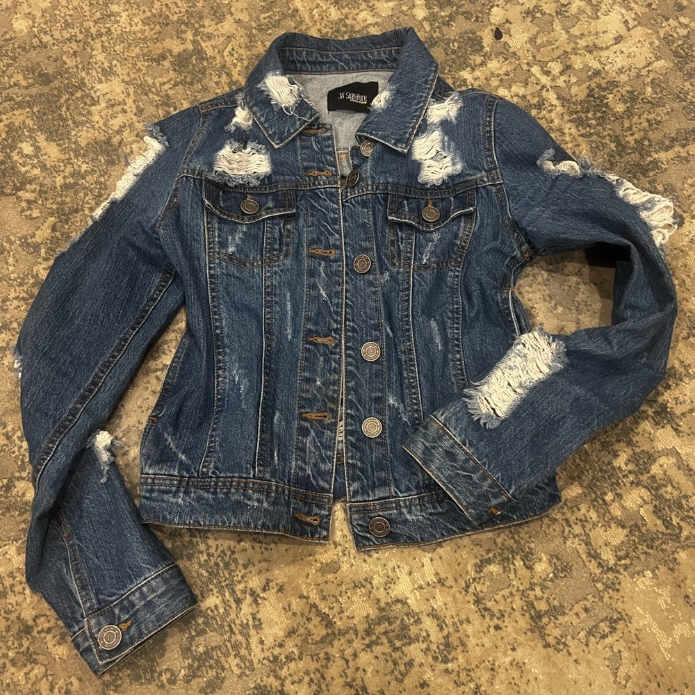 Distressed Denim Jacket